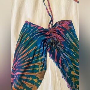 Festival Tie-dye Soft And Sexy Halter-Neck Camisole